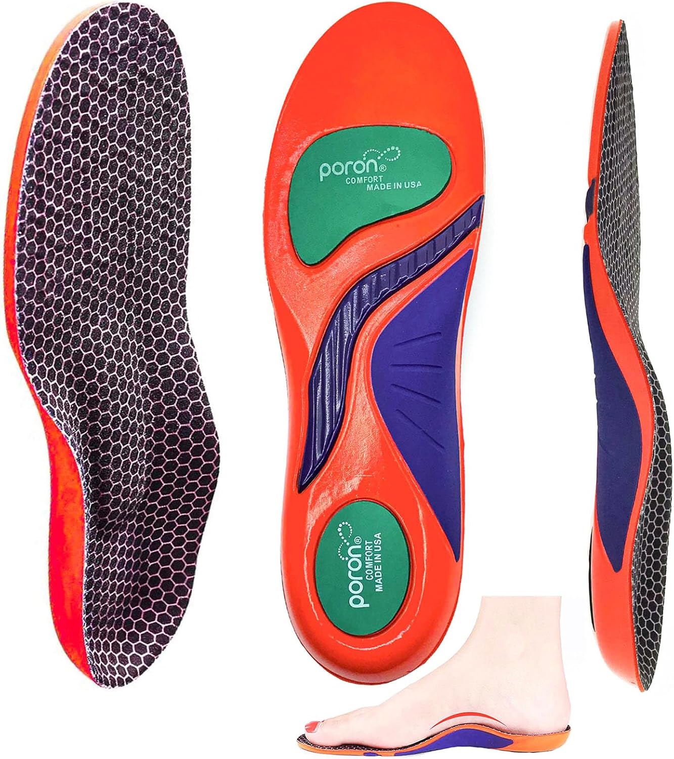 High-Quality Goofort Arch Support Gel Insoles, Special Orthotic Insoles with 7-T...
