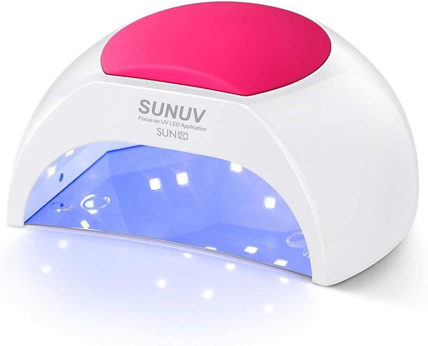 SUNUV SUN2C 48W UV Light for Nails, UV LED Nail Lamp with 4 Timer Settings, Curi...