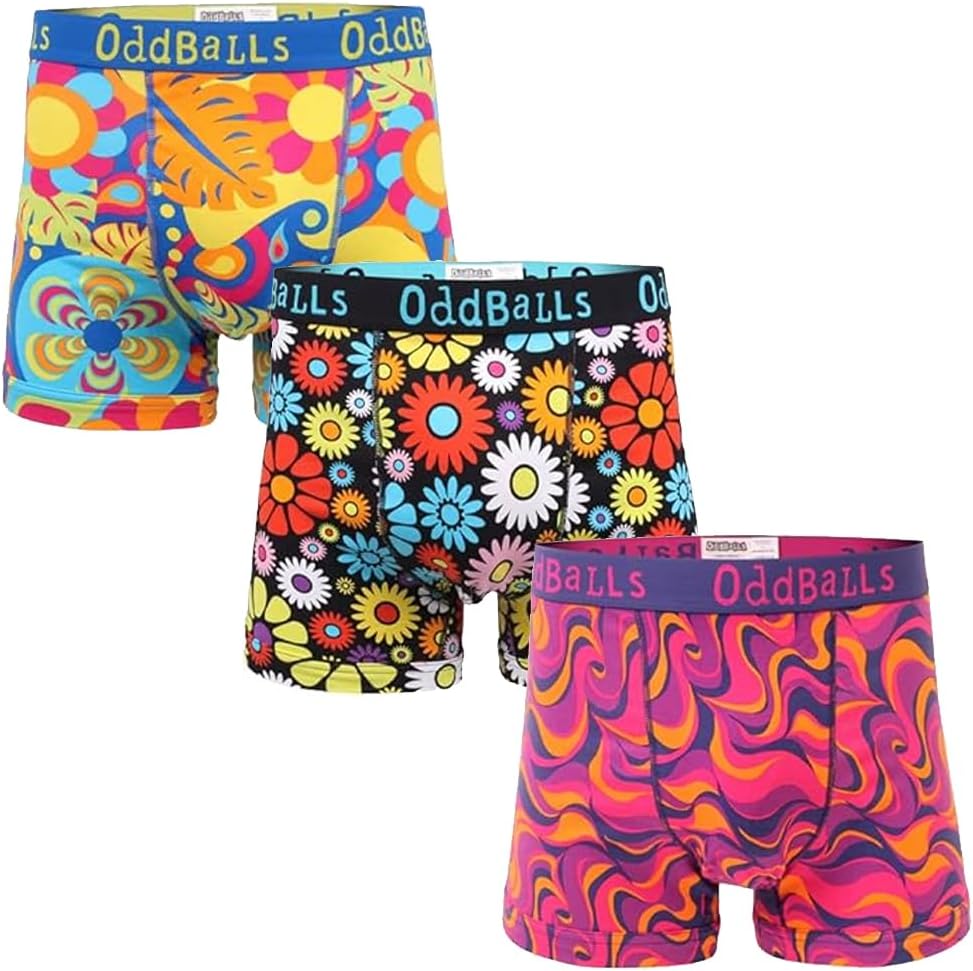 OddBalls Men's Boxers, Special Underwear Multipack, High-Quality Cotton Boxer Sh...