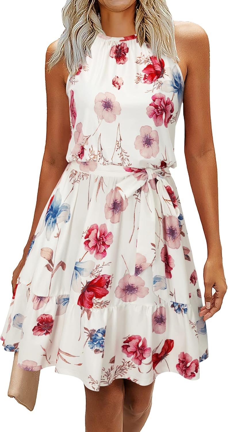 Chic Newshows Womens Summer Dress 2025, Special Halter Dress for Wedding Guests,...