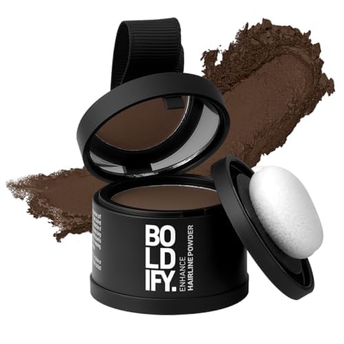 Effective BOLDIFY Hairline Powder, Special Root Touch Up Hair Color for Gray Cov...