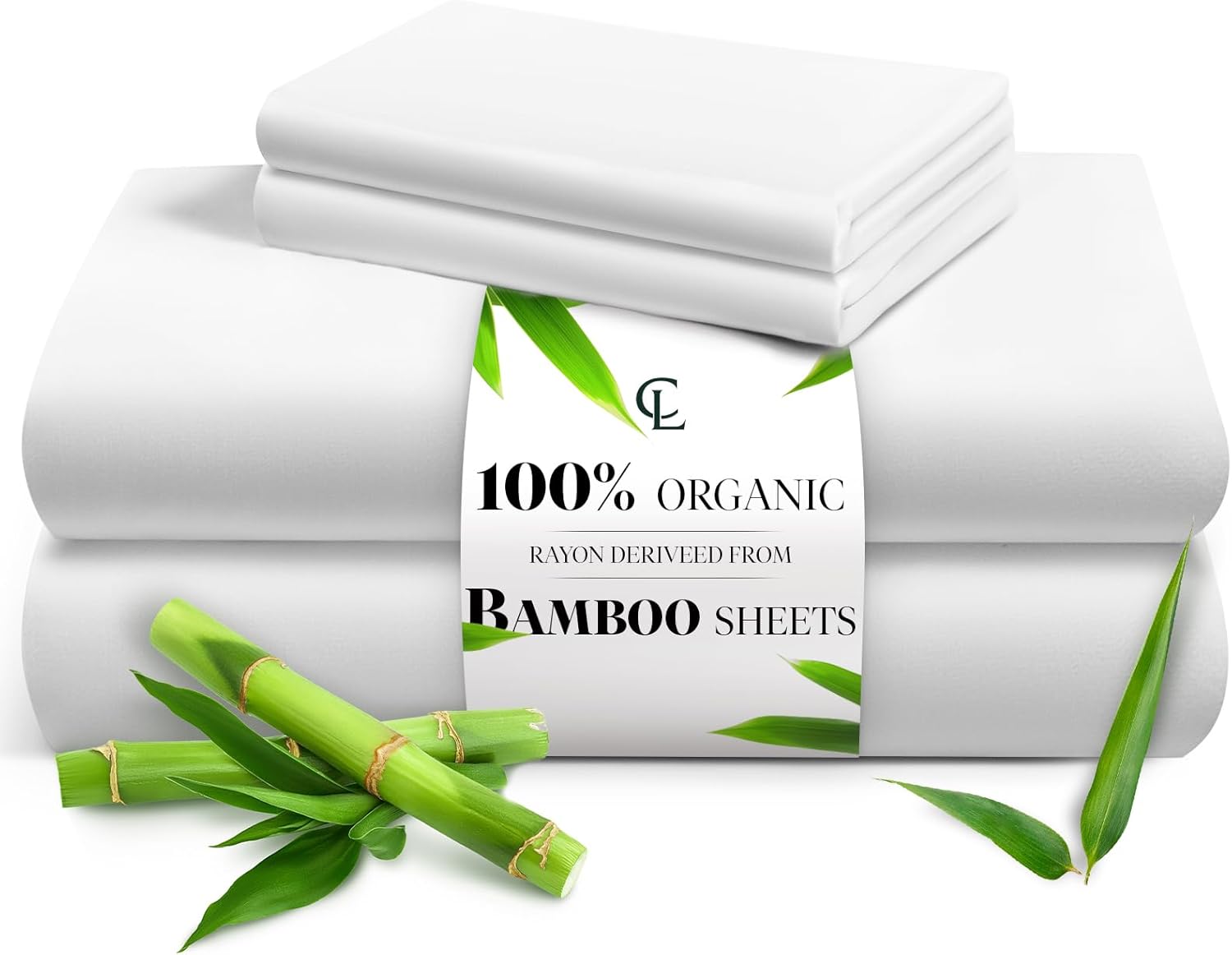 LuxClub Queen Sheet Set, Unique Cooling Bamboo Sheets for Breathability, Special...