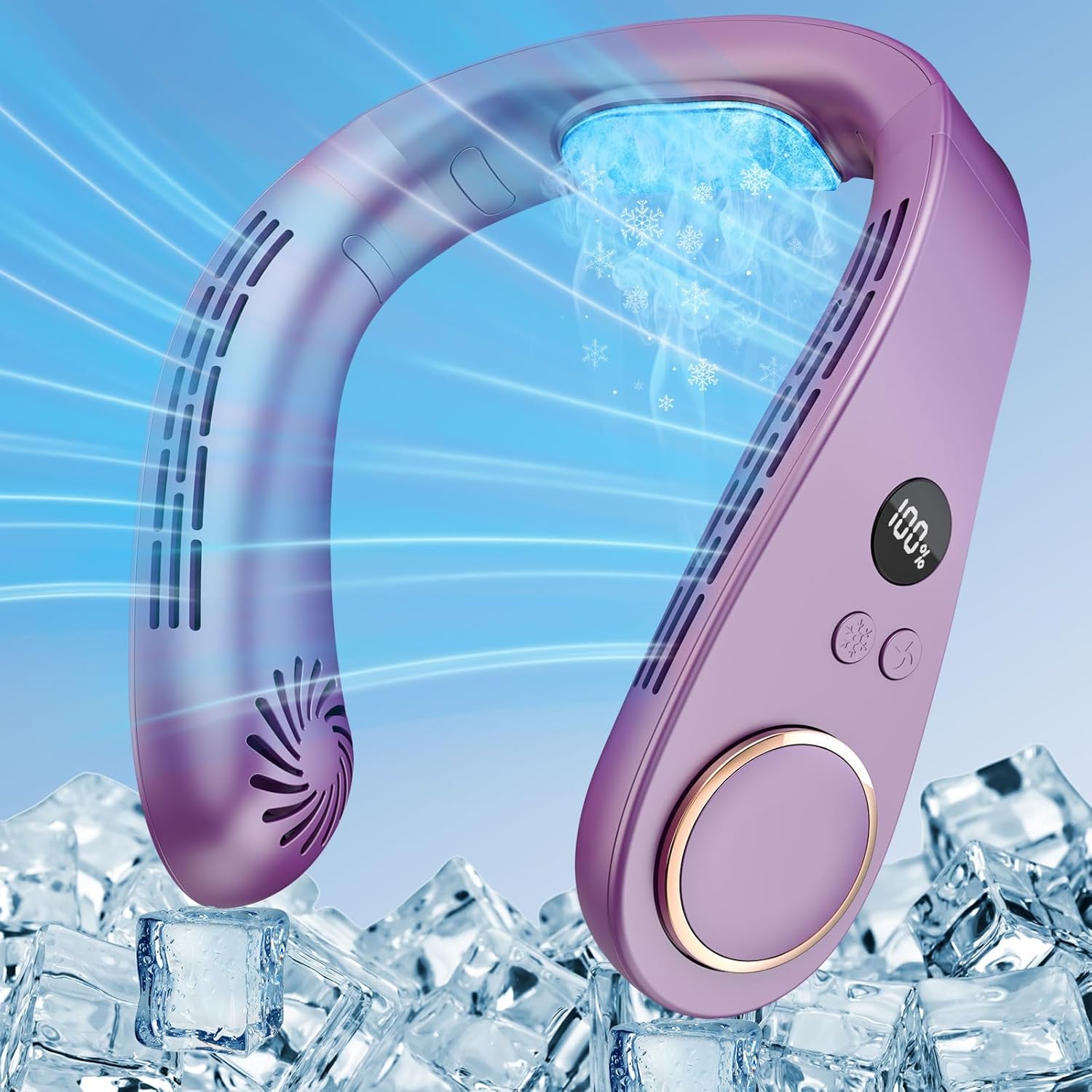 Neck Fans, Innovative Cooling Plate USB Rechargeable Neck Cooler, Special Person...