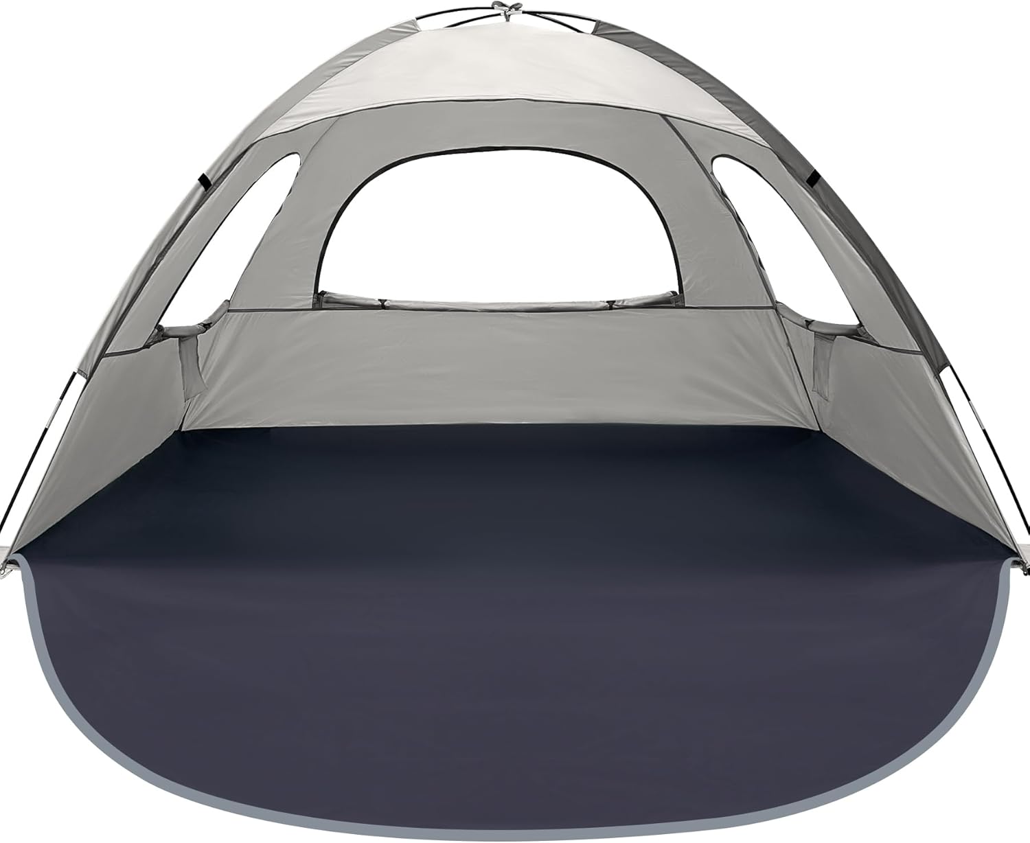 WhiteFang Beach Tent Anti-UV Portable Sun Shade Shelter for 3/4/6/8 Person, Exte...