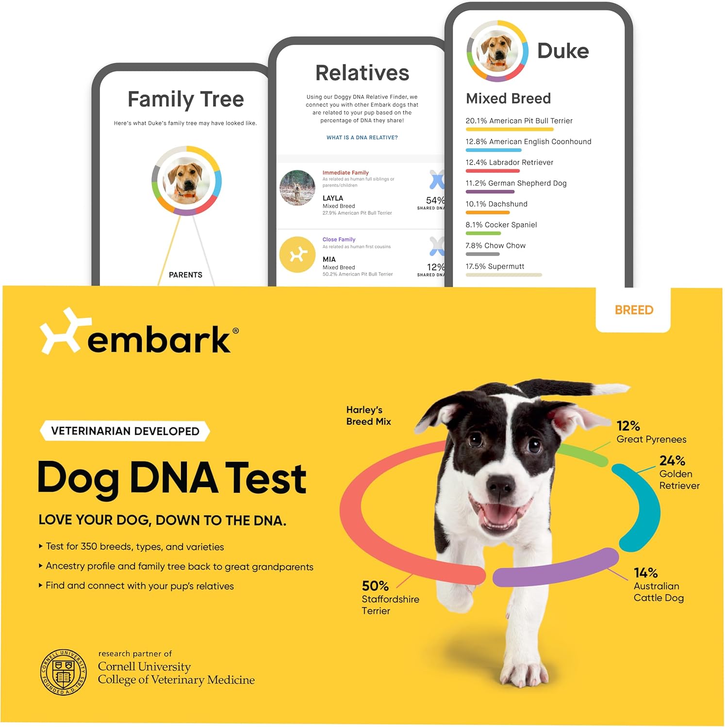 Embark Breed Identification Kit - Most Accurate Dog DNA Testing Kit - 99% Breed...