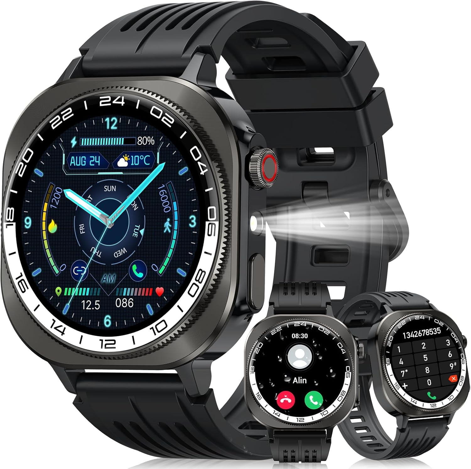 High-Quality Smart Watch for Men and Women, Unique AMOLED Touchscreen Smartwatch...