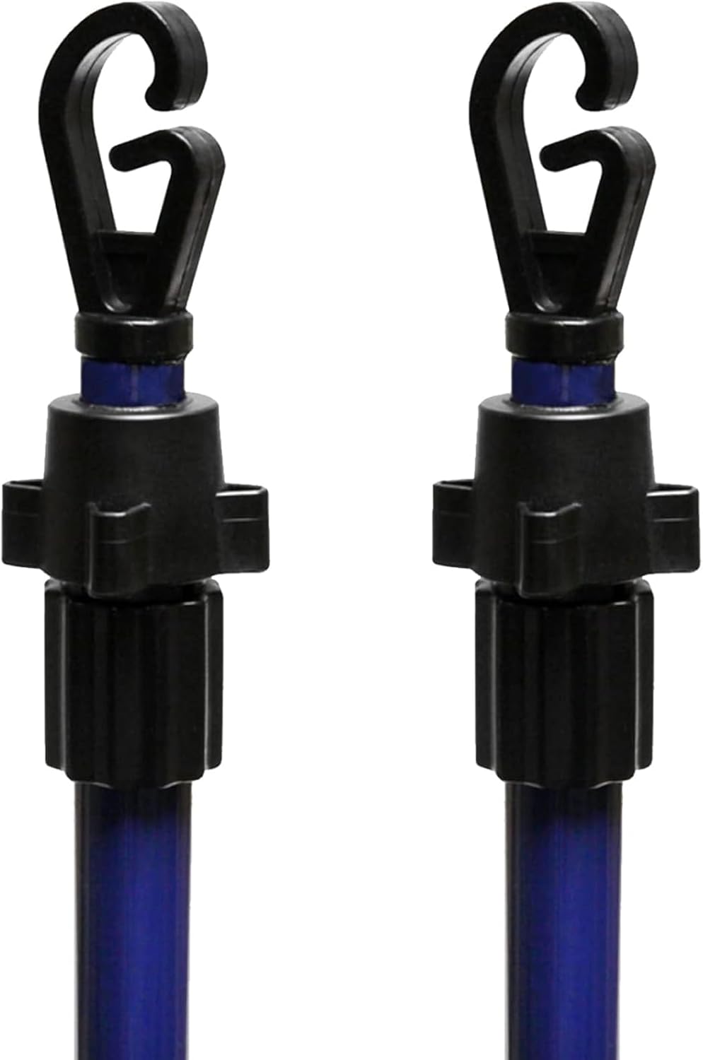 2.4M Telescopic Washing Line Prop Pole Metal Clotheslines Heavy Duty Home Garden...