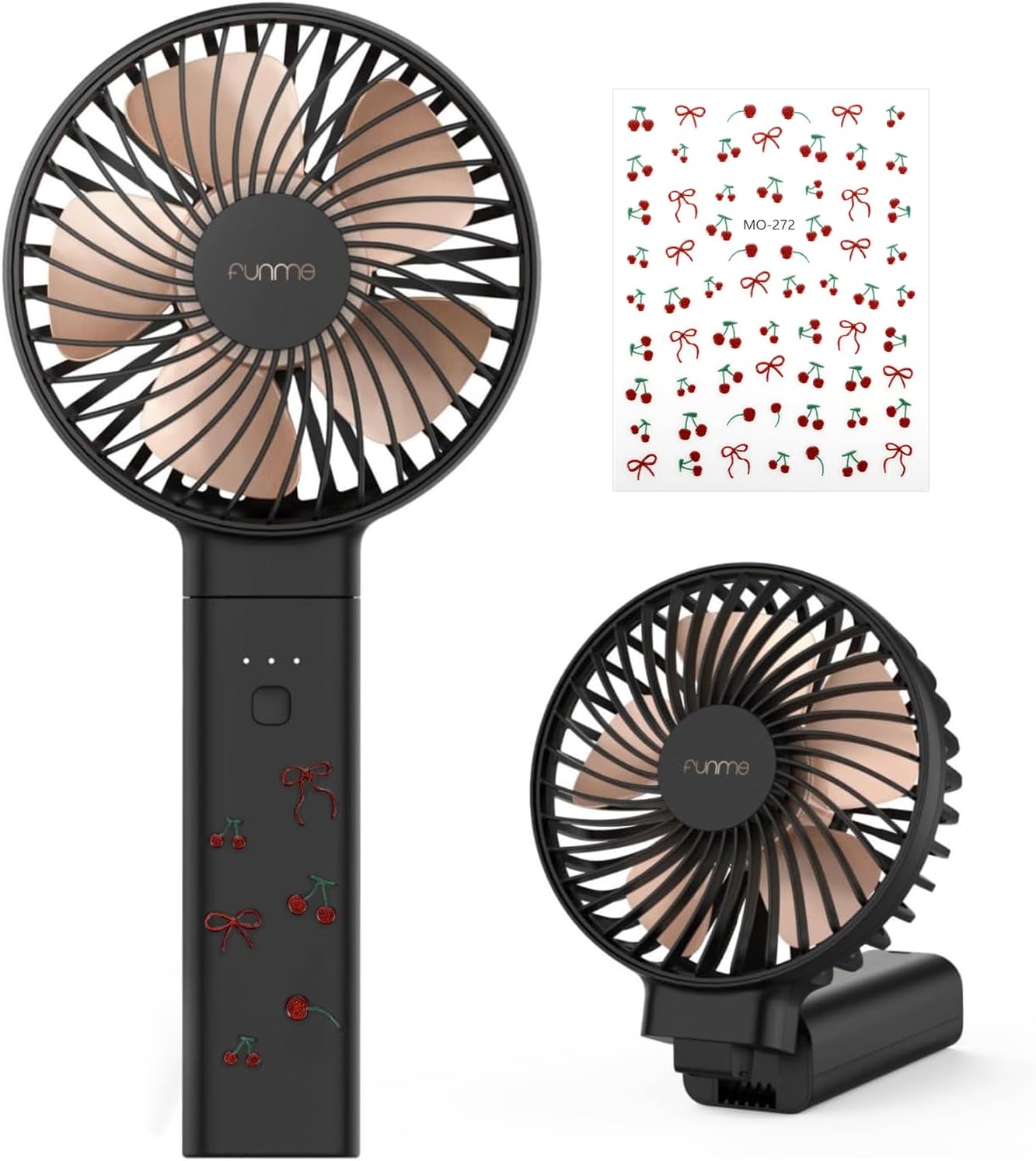 Funme 2025 Newly Handheld Fan, Portable Hand Fan Quiet Strong Wind [ 5000 Batter...