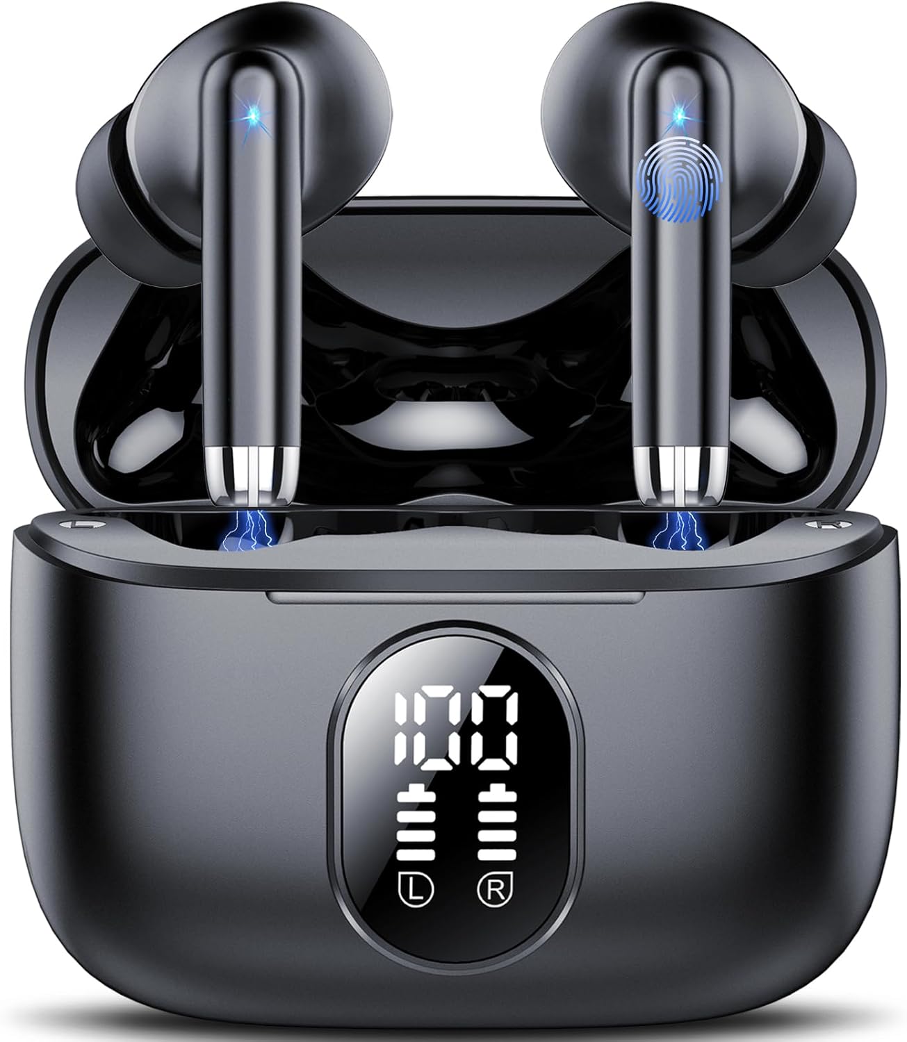 Wireless Earbuds, 2025 New Bluetooth 5.4 Headphones HiFi Stereo with 4 ENC Mic,...