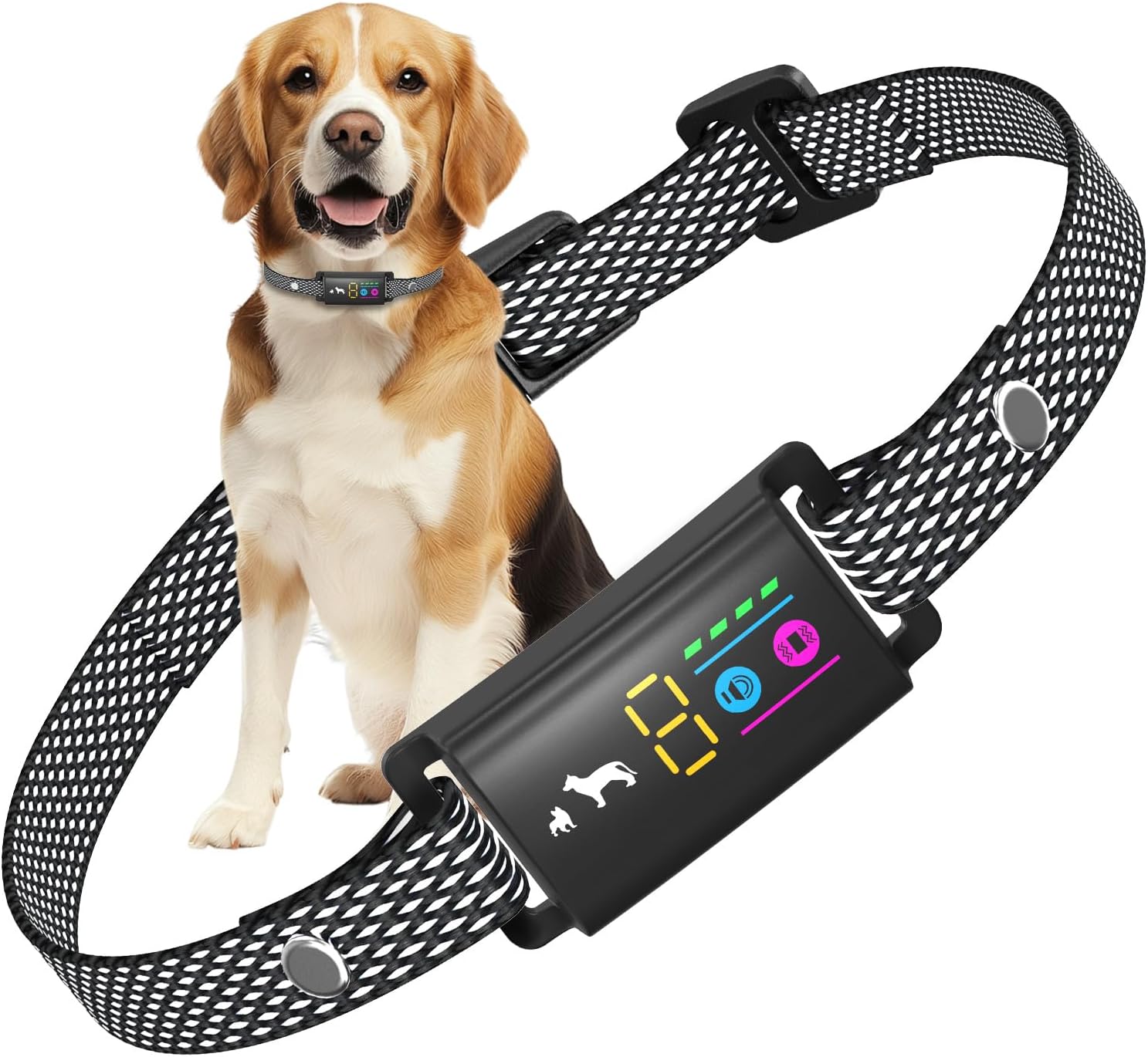 Anti Bark Collar for Dogs, No Shock Bark Collar, Beep & Vibration, 5 Adjustable...