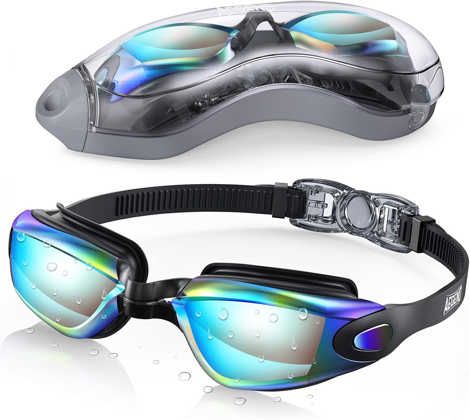 Aegend Swim Goggles, Swimming Goggles No Leaking Full Protection Adult Men Women...