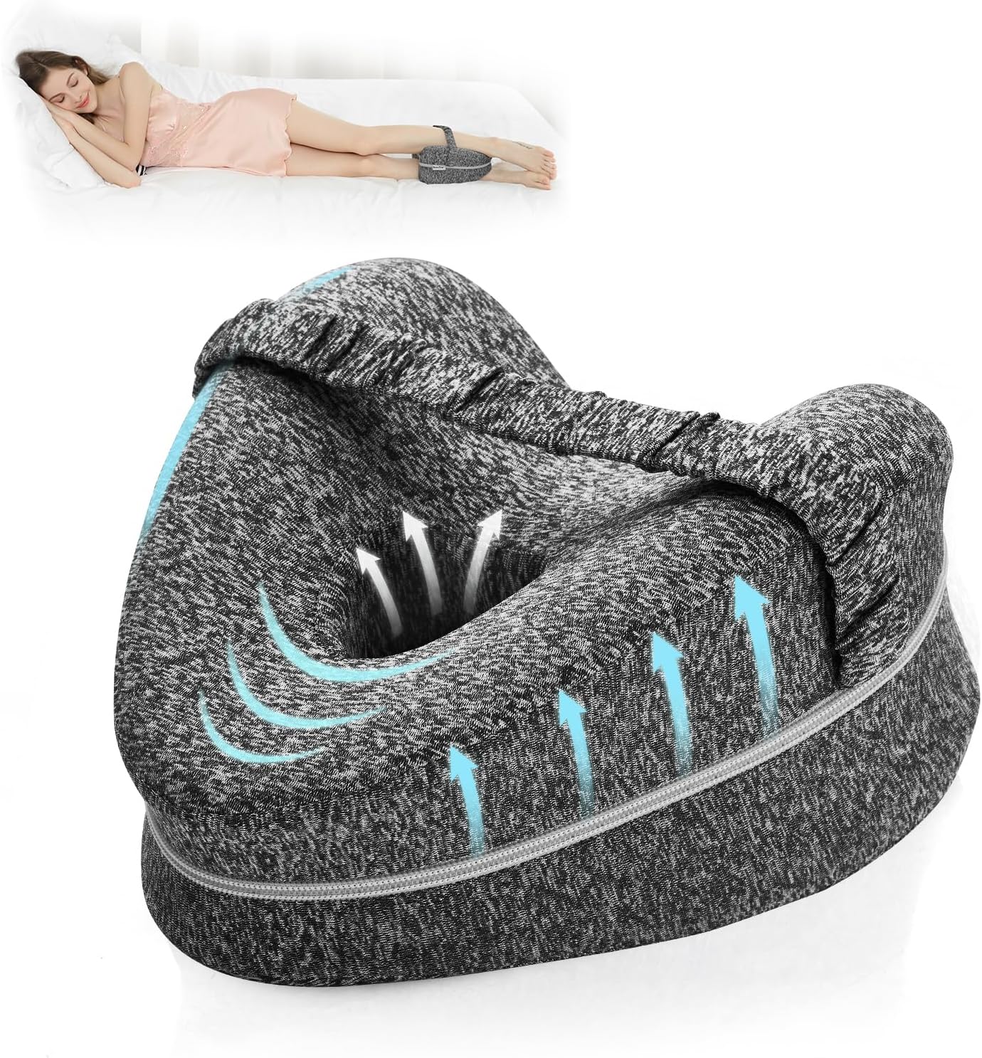 BEAUTRIP Leg Pillow, Ergonomic Side Sleeping Pillow for Comfort, Premium Memory...
