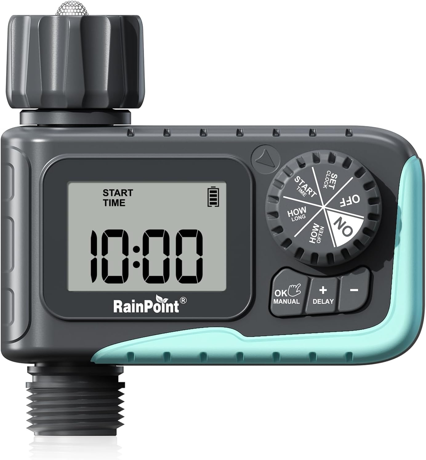 RAINPOINT Sprinkler Timer, Programmable Water Timer for Garden Hose, Outdoor Soa...