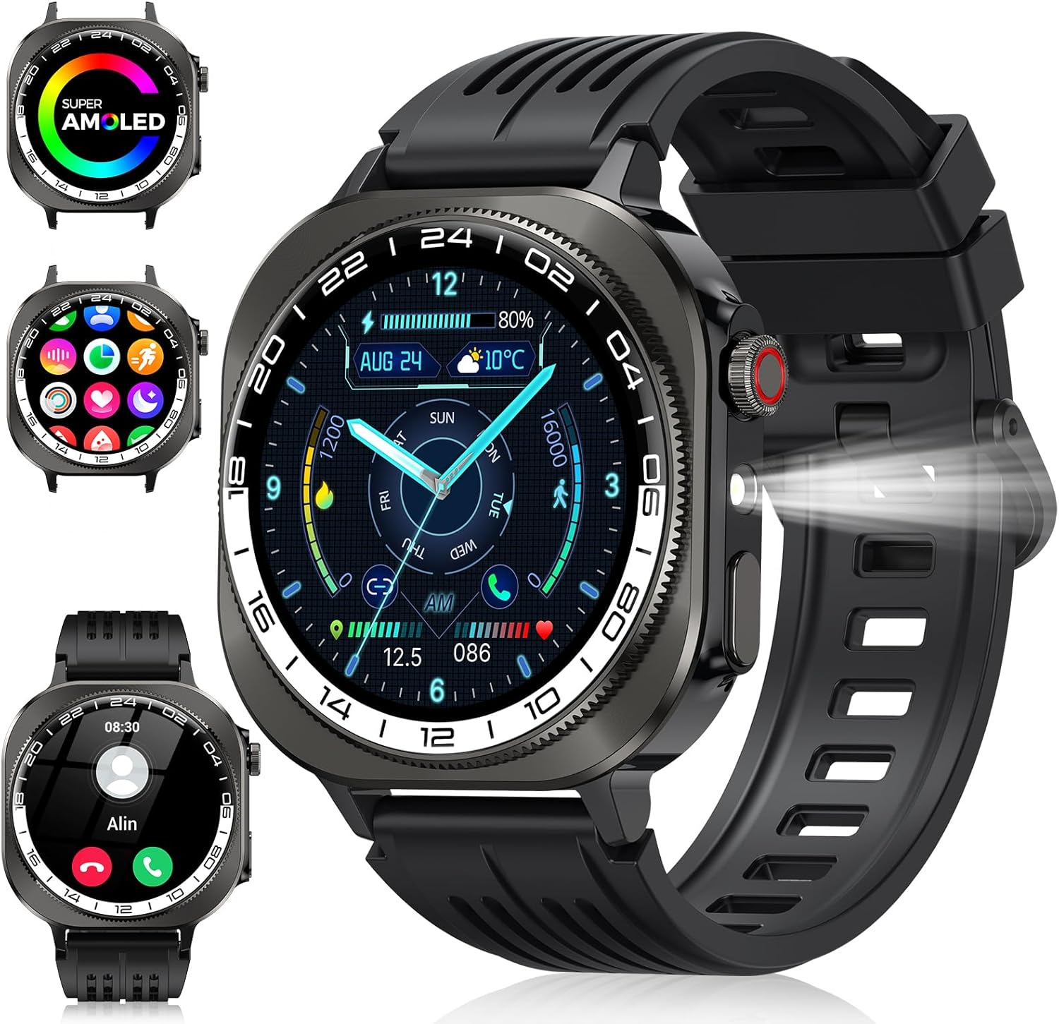 High-Quality Smart Watch for Men Women, Special Smartwatch with Answer/Make Call...