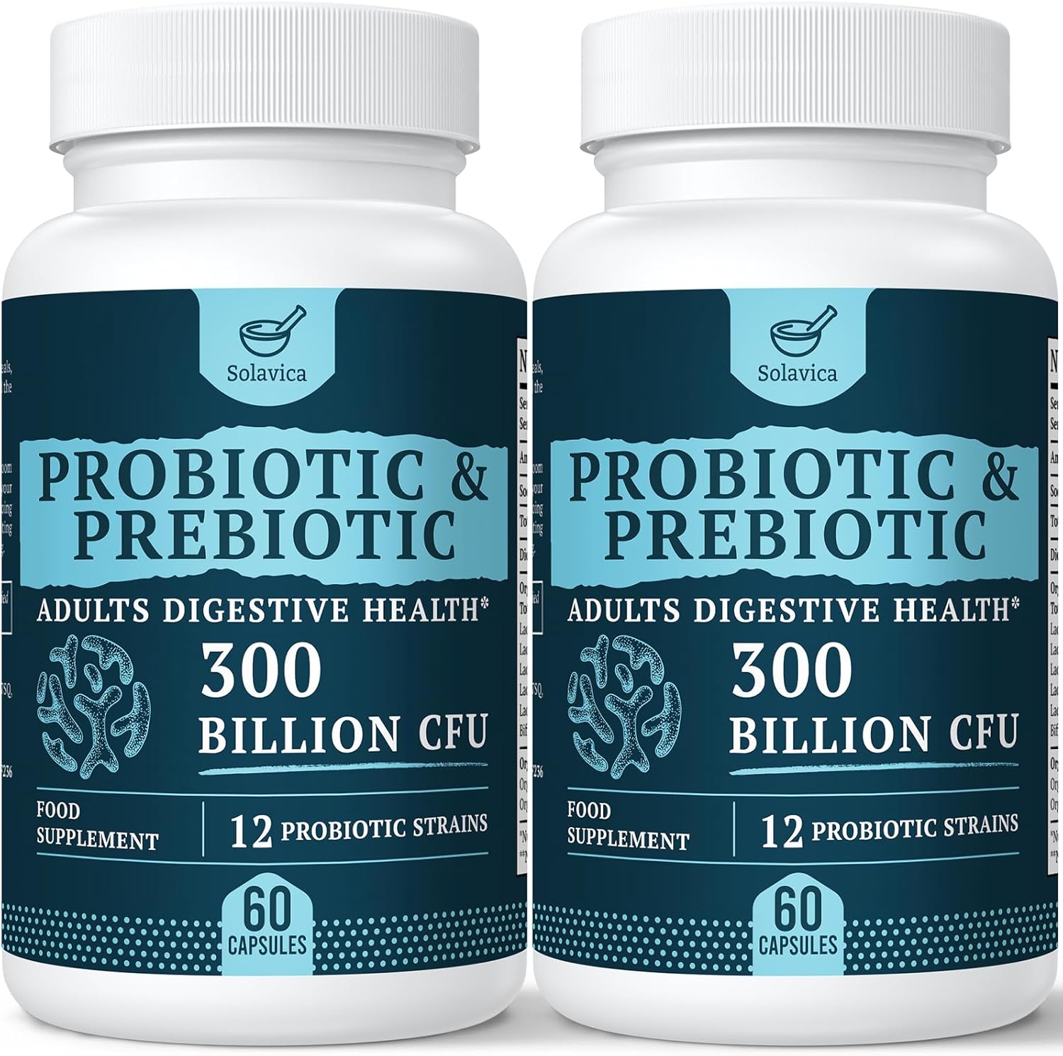 300 Billion CFU Probiotics for Digestive Gut & Immune Health, Advanced Strength...