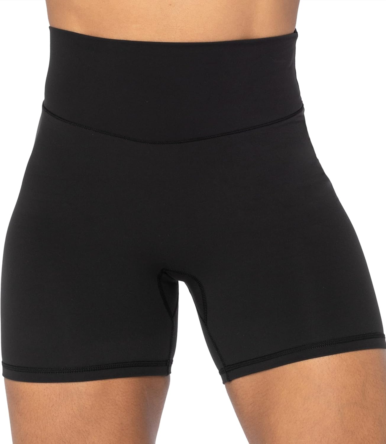 Sunzel No Front Seam High Waist Biker Shorts for Women, Squat Proof Yoga Workout...