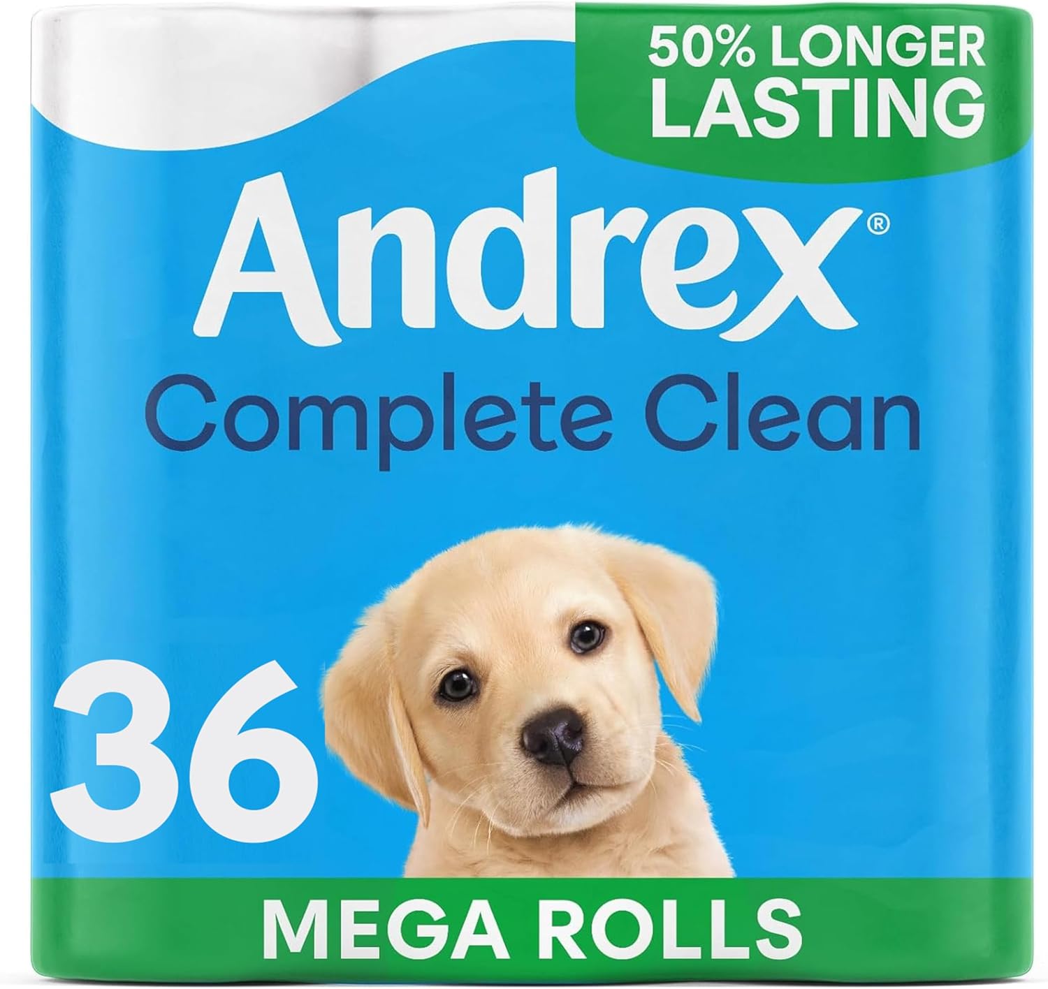 Andrex Complete Classic Clean Mega Toilet Roll - 36 Mega XL Rolls, Packaging May...