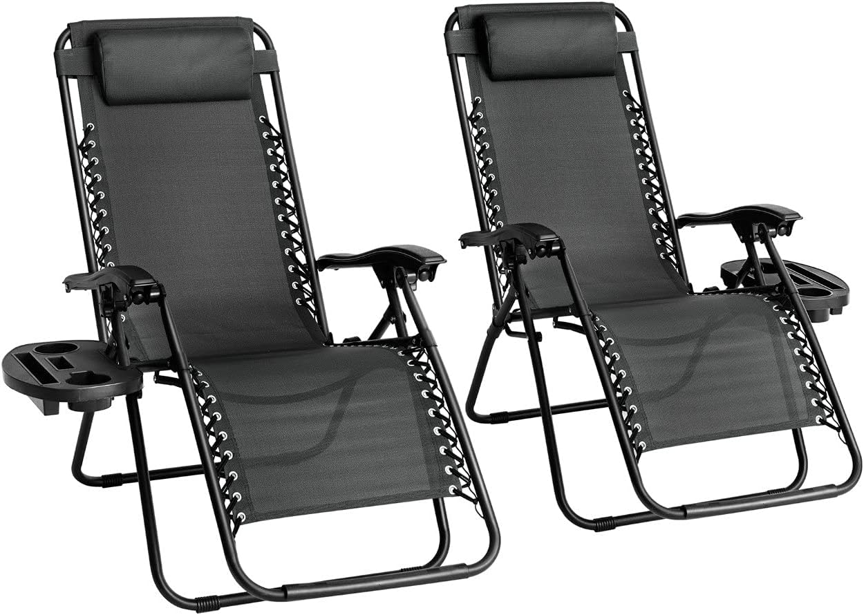 Straame Garden | Zero Gravity Chair | Set of 2 | Heavy Duty Textoline | Outdoor...