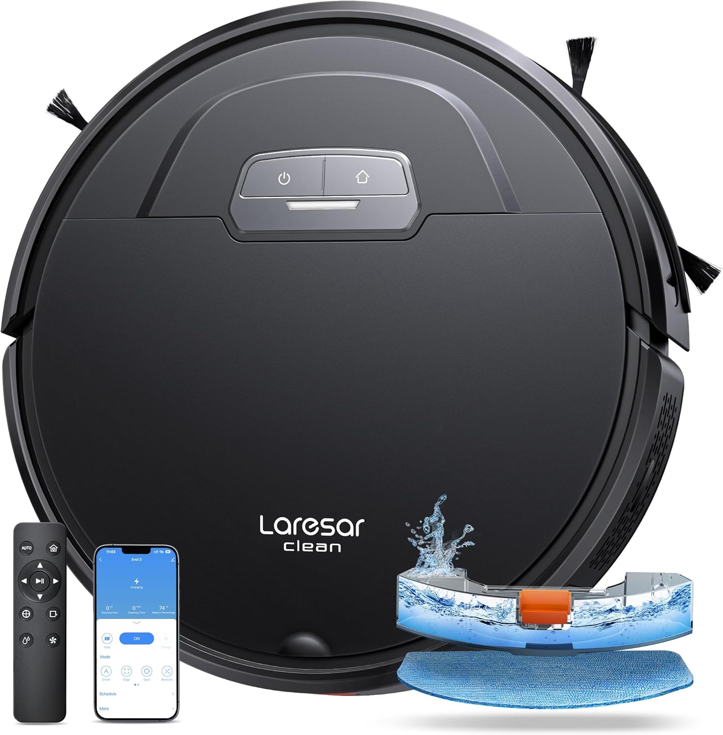 Laresar Clean Robot, Special Robot Vacuum Cleaner with 4500Pa Suction, High-Perf...