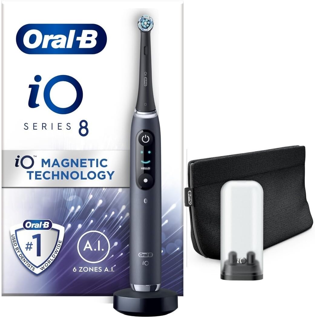 Oral-B iO8 Electric Toothbrush Adults, Oral B Electric Toothbrush, App Connected...