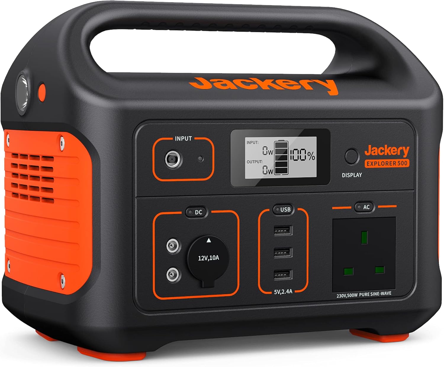 Jackery Portable Power Station Explorer 500, 518Wh Outdoor Backup Mobile Lithium...