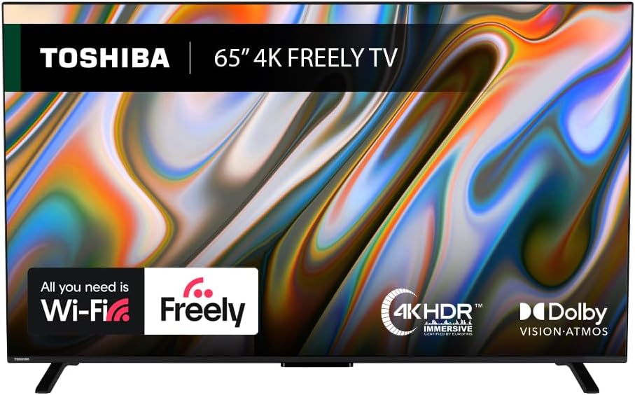 Toshiba 65UV2F53DBU 4K Smart TV, Special Ultra HD HDR10 Experience, Innovative F...