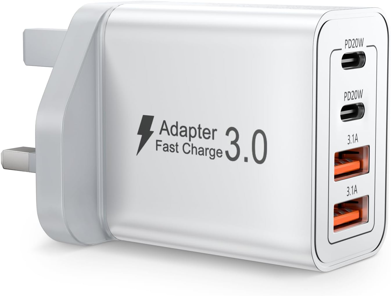 Innovative USB C Plug Fast Charger, High-Quality Charger 40W 4 Port, Special Cha...