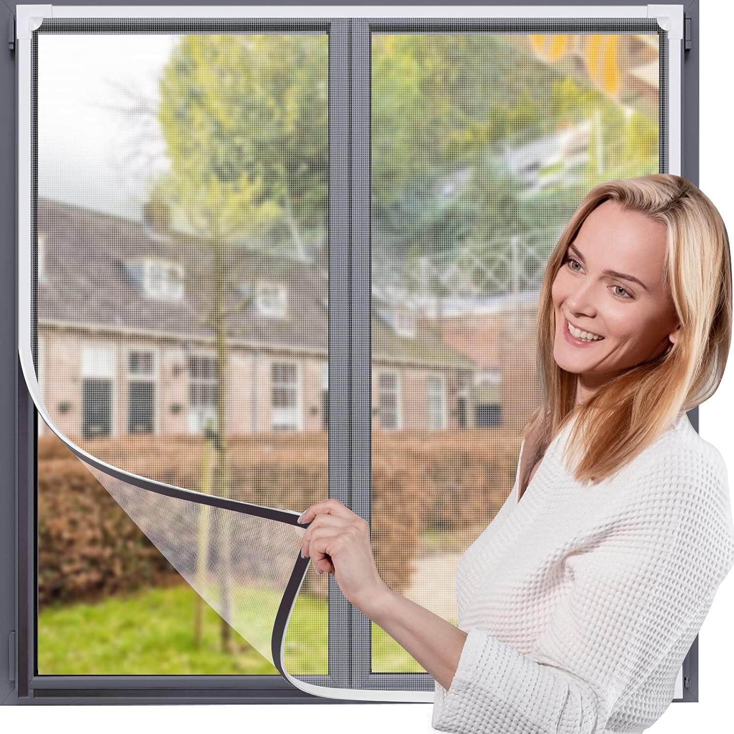 Magnetic Window Screen,UtauHom Fly Screen for Wind...