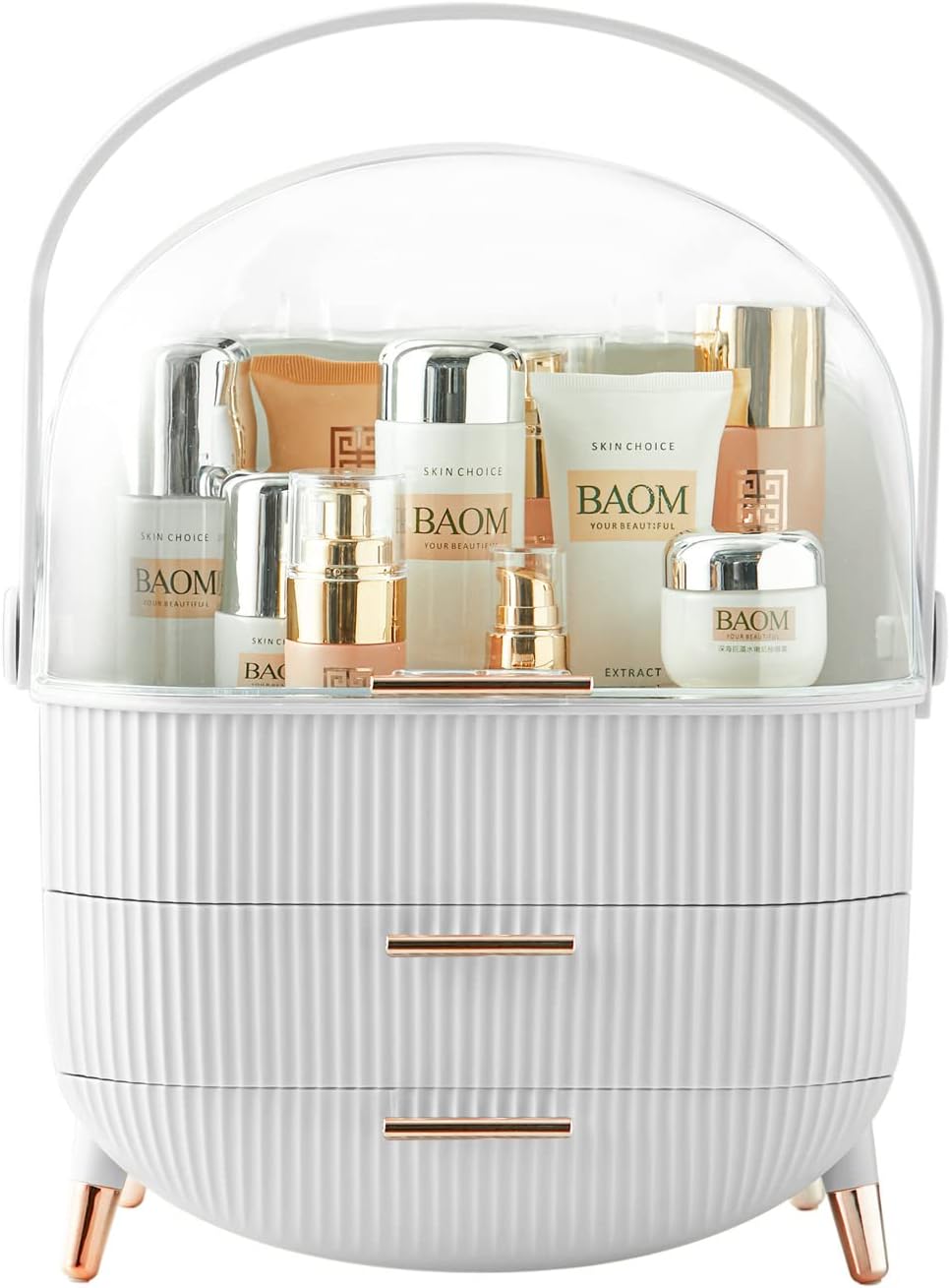 Multi-Function Make Up Case Dustproof Cosmetic Storage Box, Organizer Skin Care...