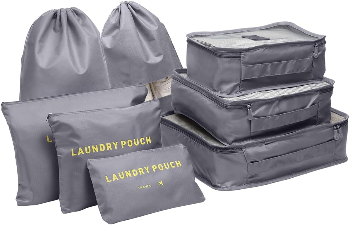 Packing Cubes for Suitcases, 8 pcs Packing Cubes L...