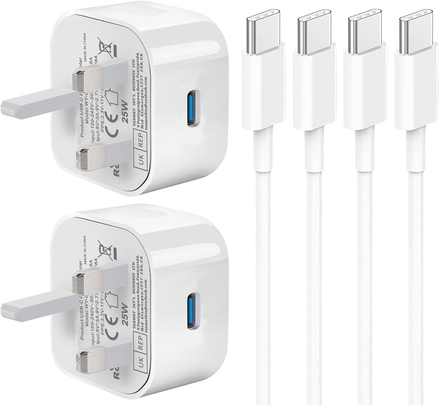 Samsung Charger,2 Pack USB Type C Charger Cable and Plug Fast Charge with 25W PP...