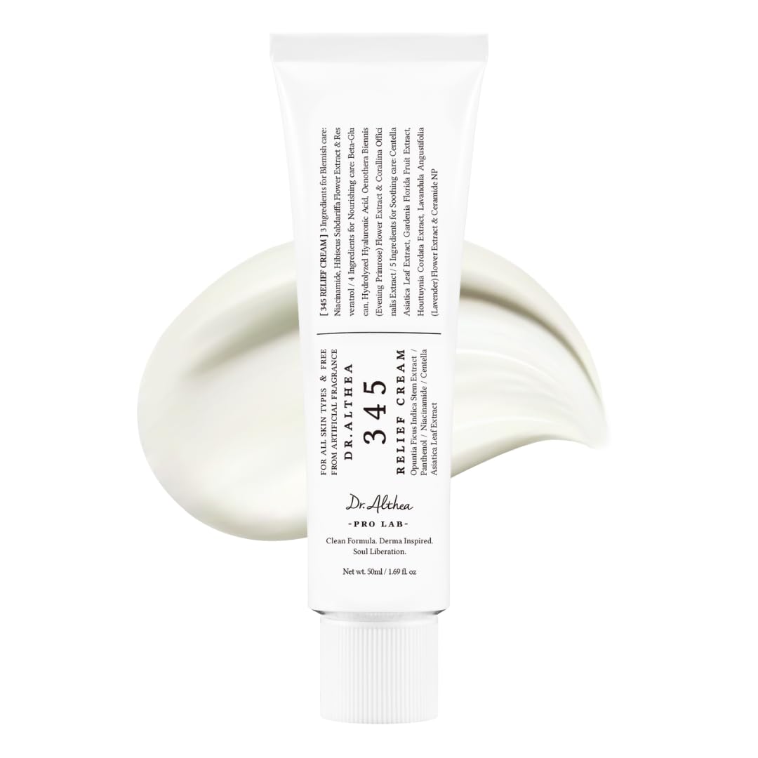 Dr.Althea 345 Relief Cream | Daily Face Moisturizer | Blemish Relief Care | Soot...