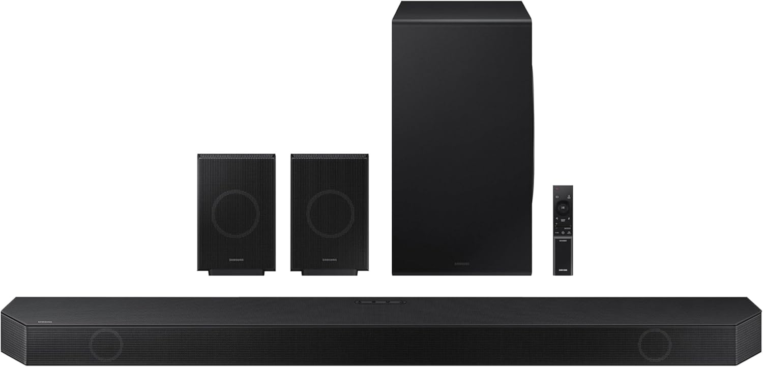 Top SAMSUNG Q990D 11.1.4ch Soundbar, Outstanding Sound System with Wireless Dolb...