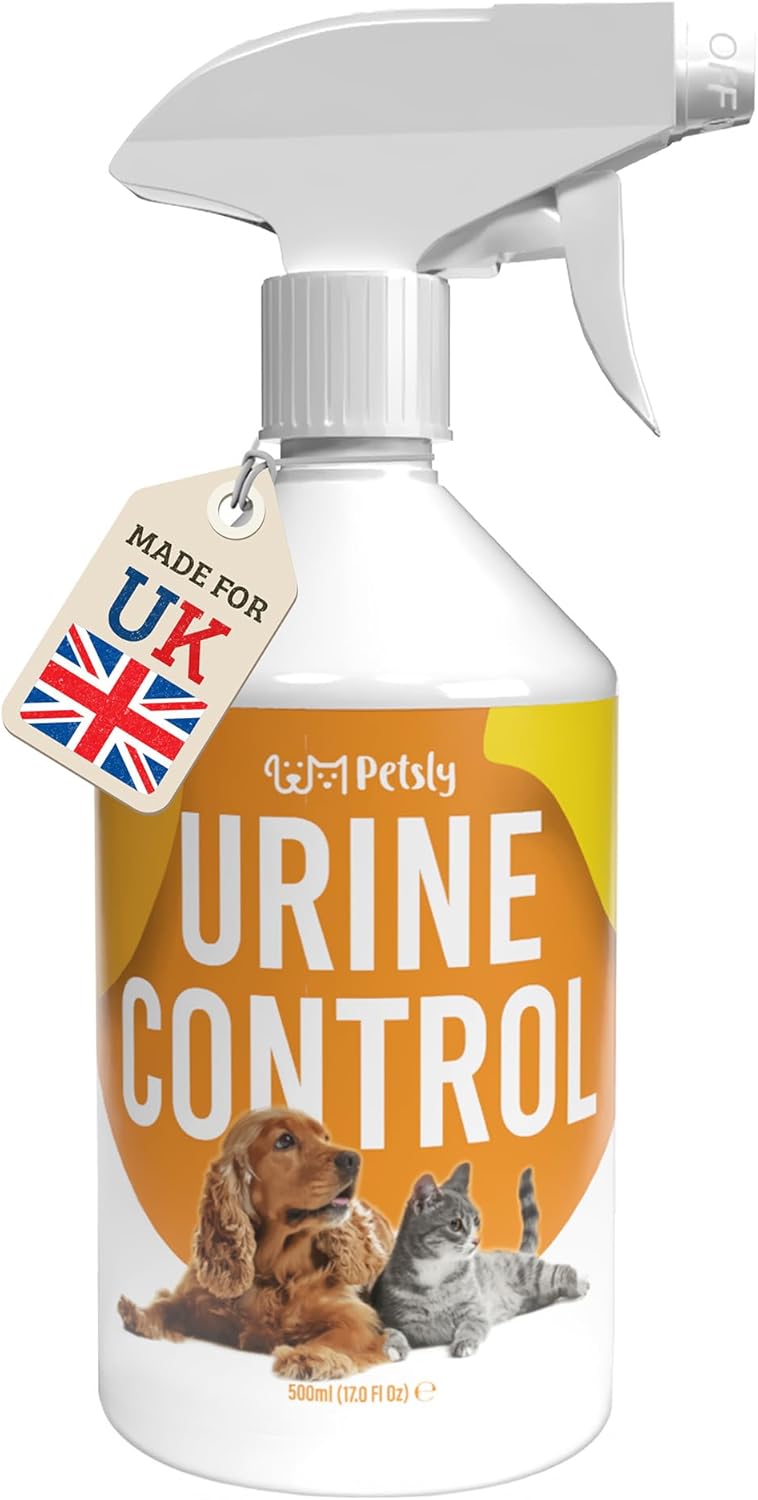 Dog & Cat Urine Control Spray by Petsly - 500ml - Non-Staining - Powerful Natura...