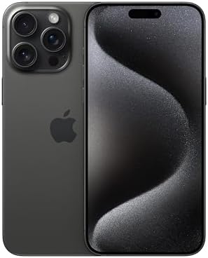 Apple iPhone 15 Pro Max, Special Smartphone with 1TB Capacity, Premium Black Tit...