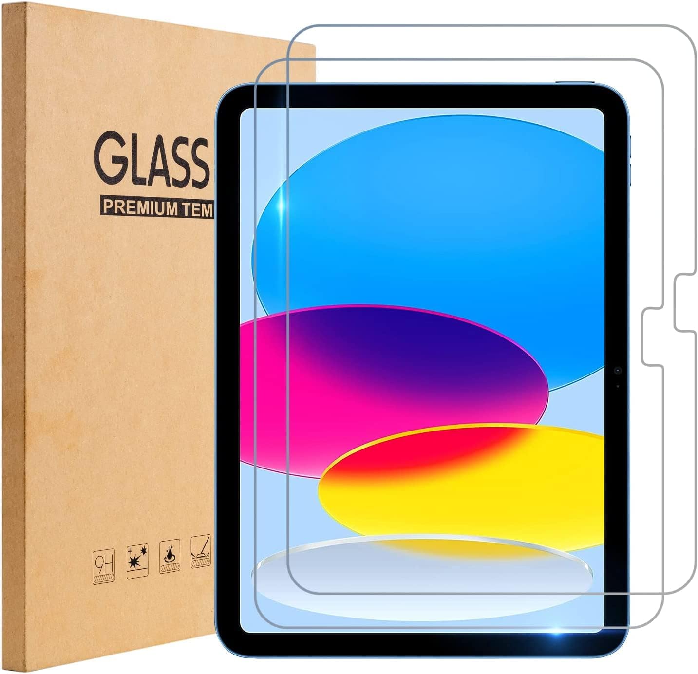 TOPESCT 2-Pack Screen Protector for iPad (A16) 11th/10th Generation (2025/2022,1...