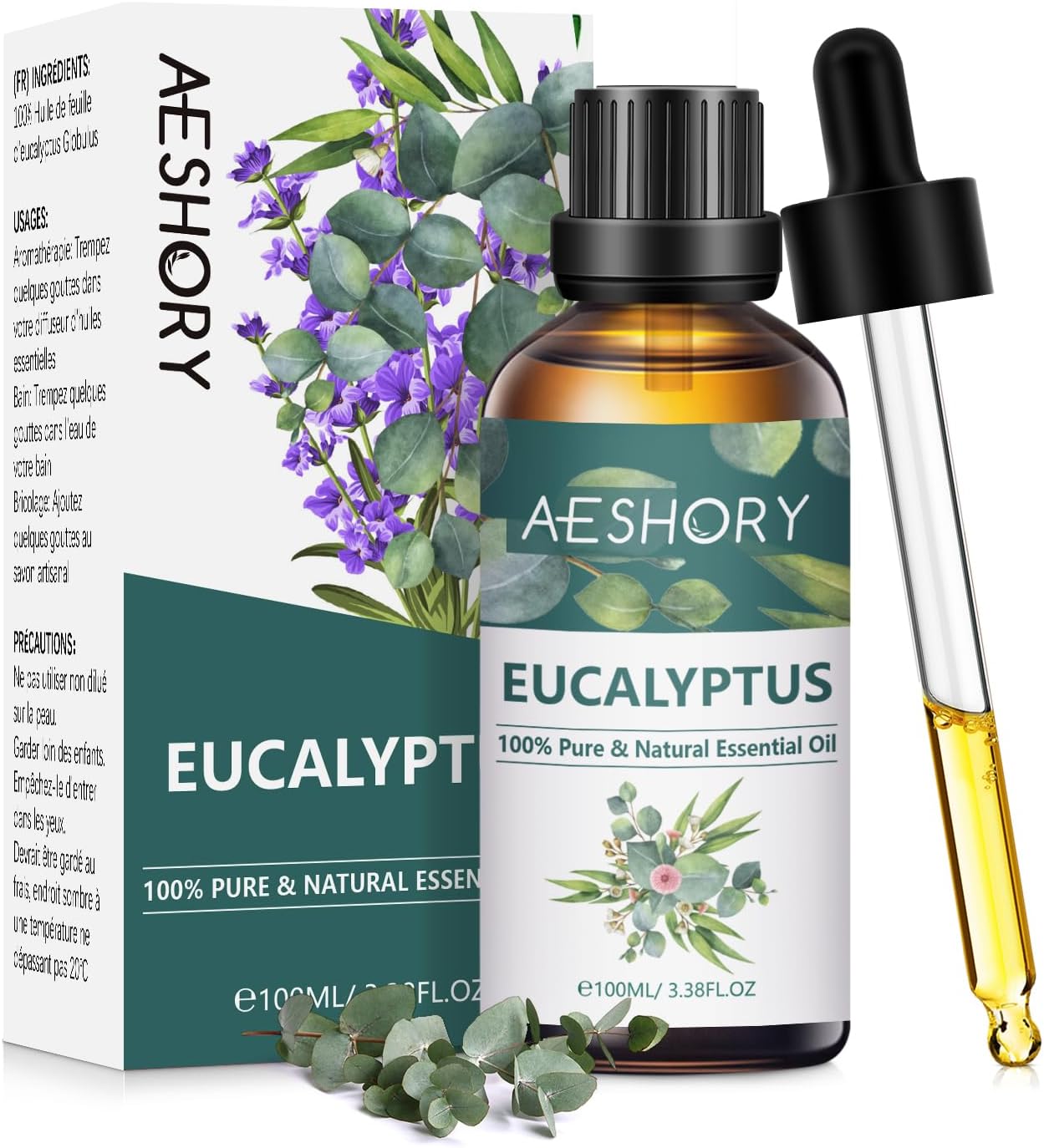 Premium AESHORY Eucalyptus Essential Oils, Unique Pure Natural Eucalyptus Oil fo...