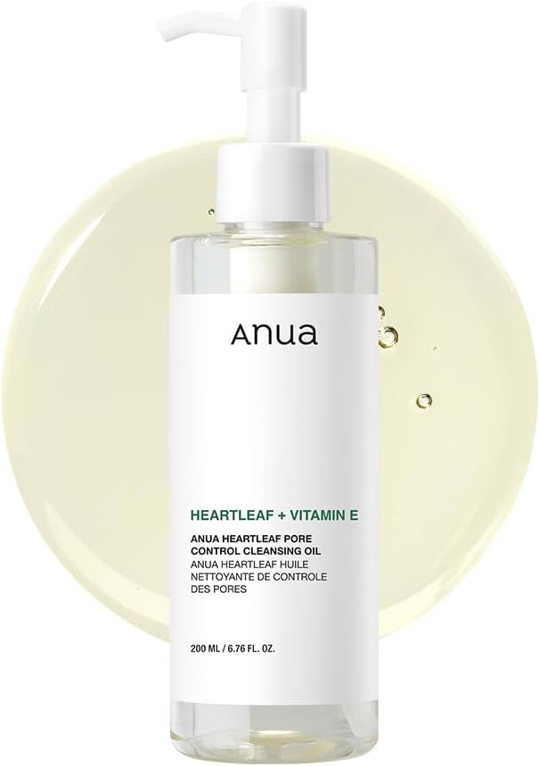 ANUA Heartleaf Pore Control Cleansing Oil, Oil Cleanser for Face, Makeup Blackhe...