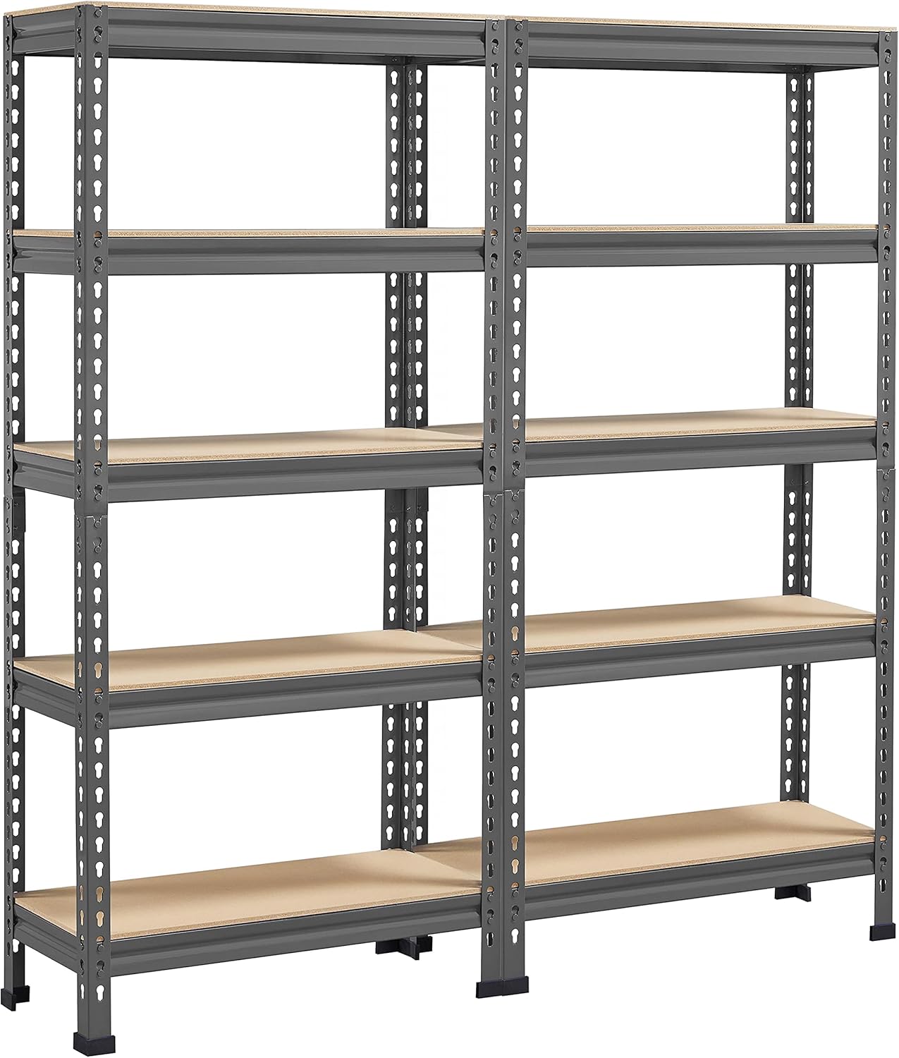 Premium Yaheetech 2pcs Heavy Duty Shelving Units, Special Garage Storage Solutio...