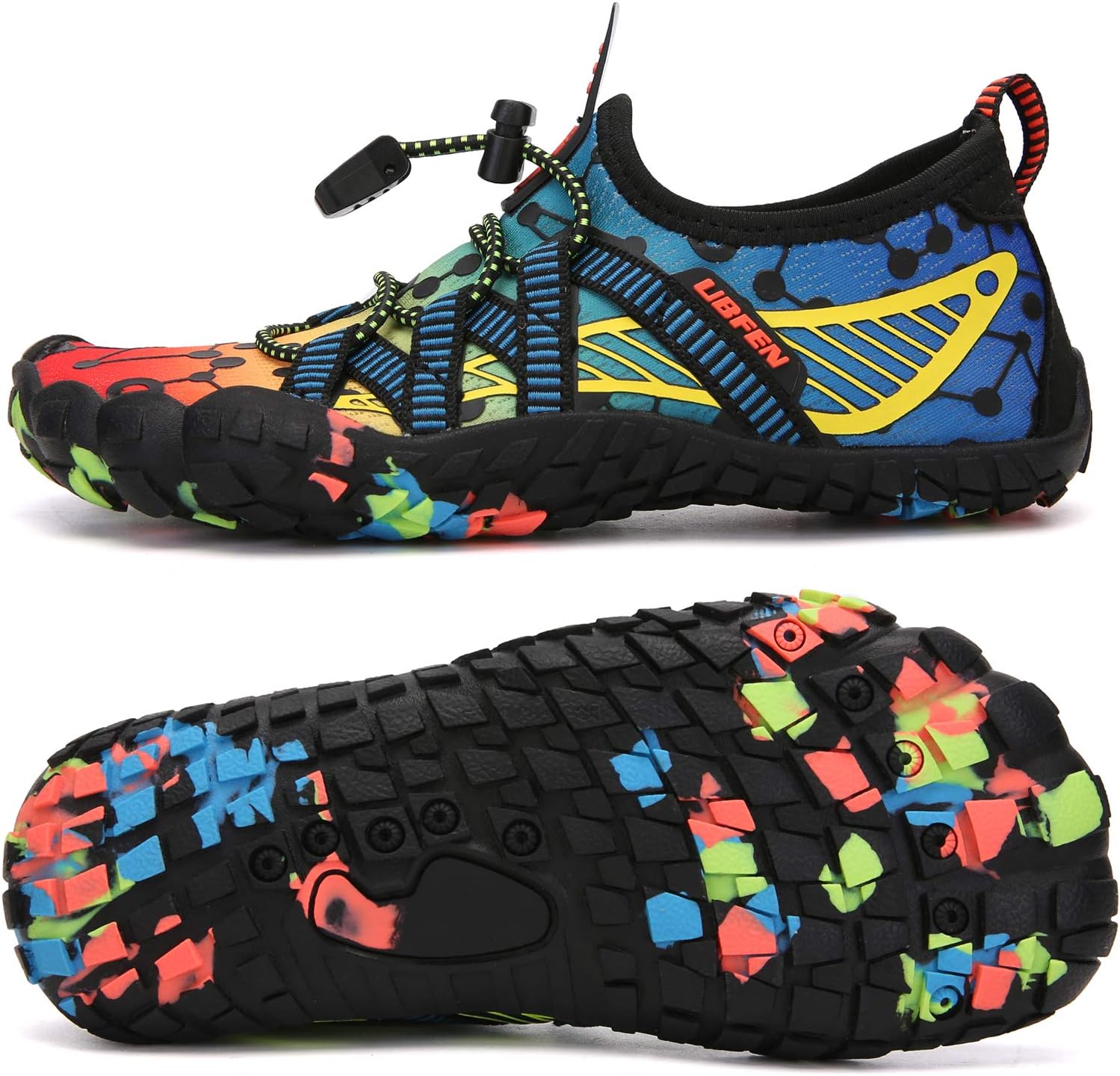 High-Quality UBFEN Water Shoes, Versatile Aqua Socks for Kids Boys Girls, Specia...