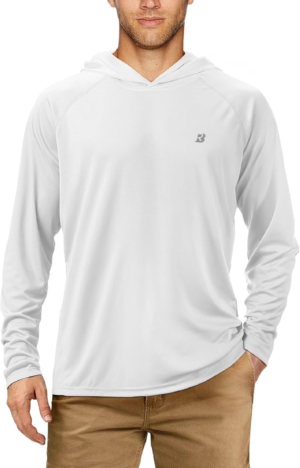 Roadbox UPF 50+ Fishing Shirts for Men, Long Sleeve UV Sun Protection Hoodie, Ou...