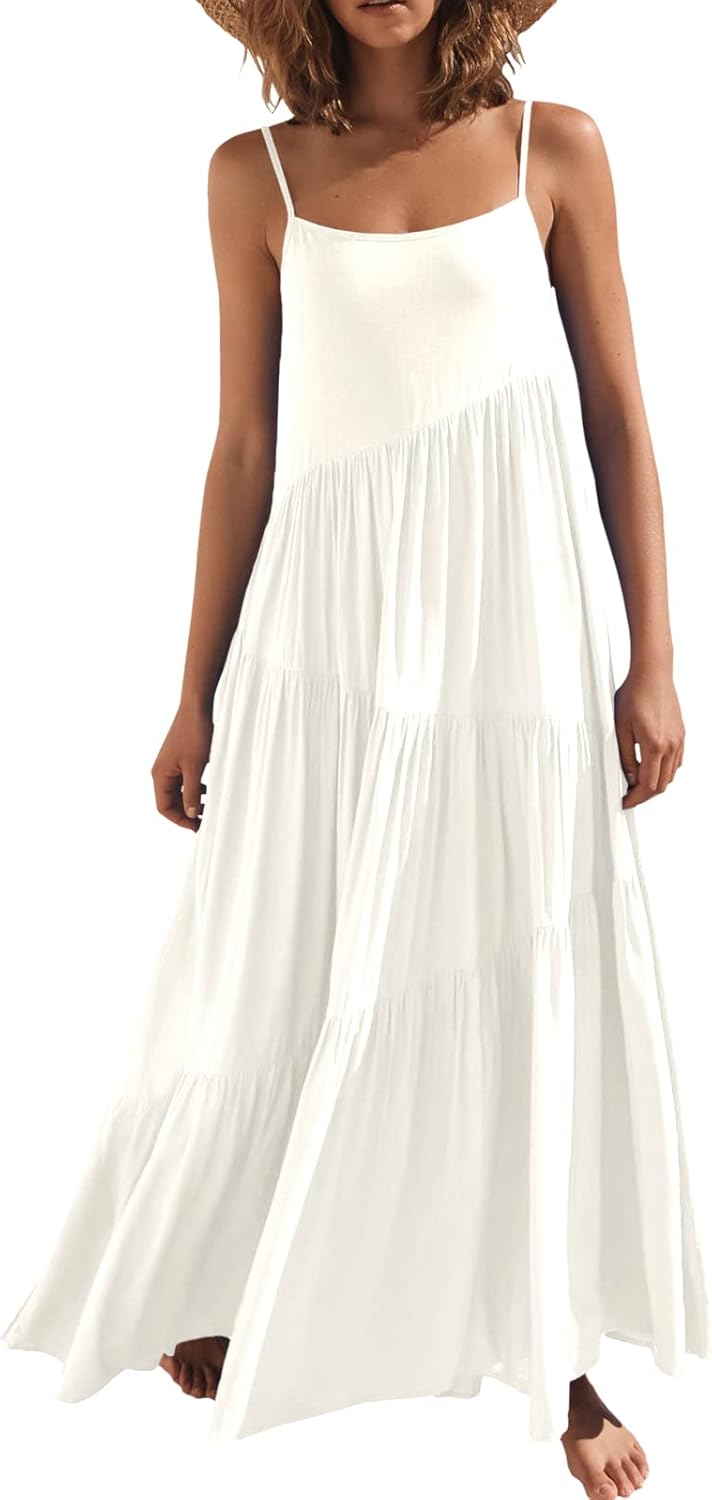 ANRABESS Women Summer Dress, Special Casual Loose Sleeveless Sundress, Flowy Boh...