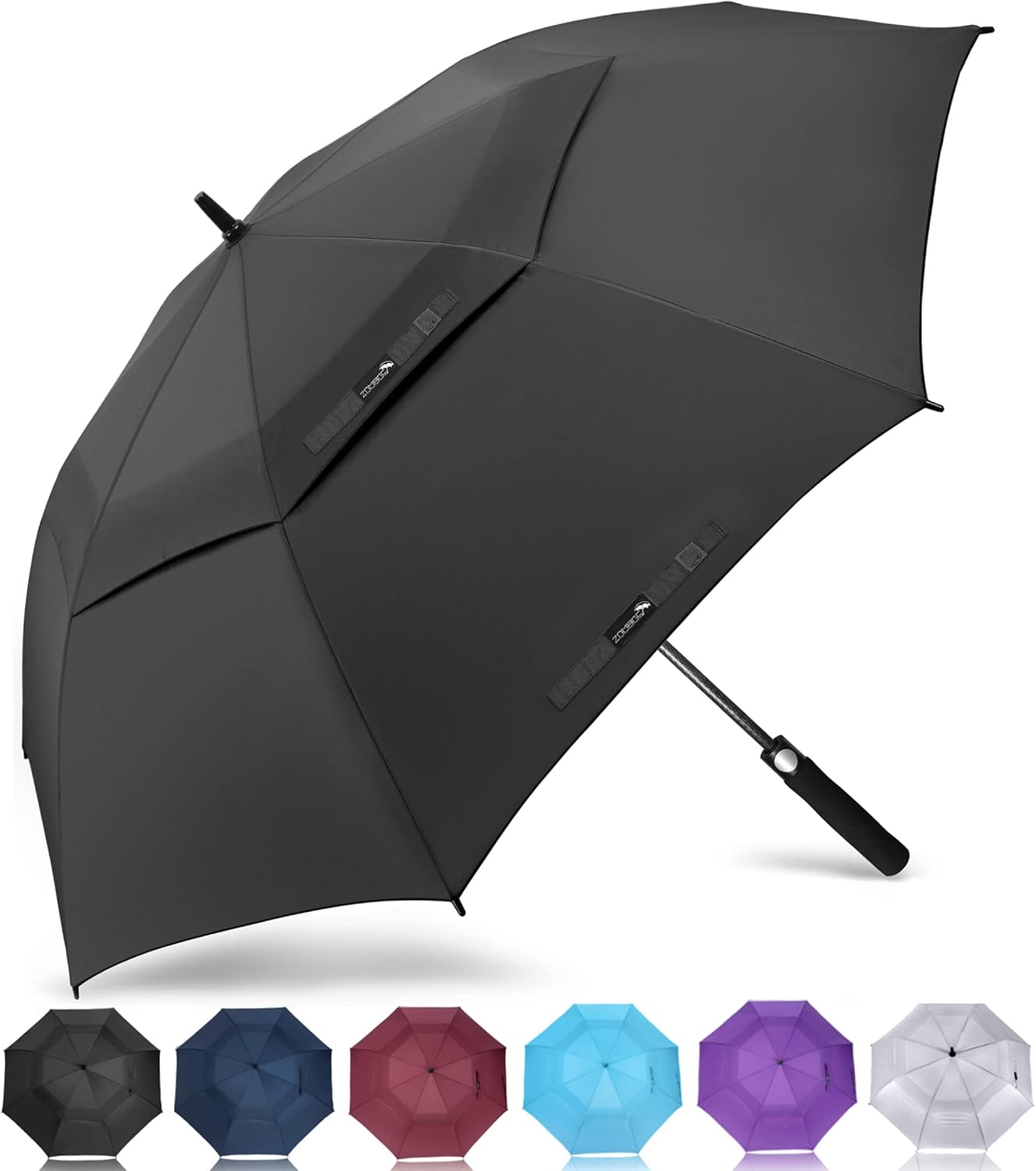 ZOMAKE Large Golf Umbrella Windproof Strong,Big Golf Umbrellas Windproof and Rai...