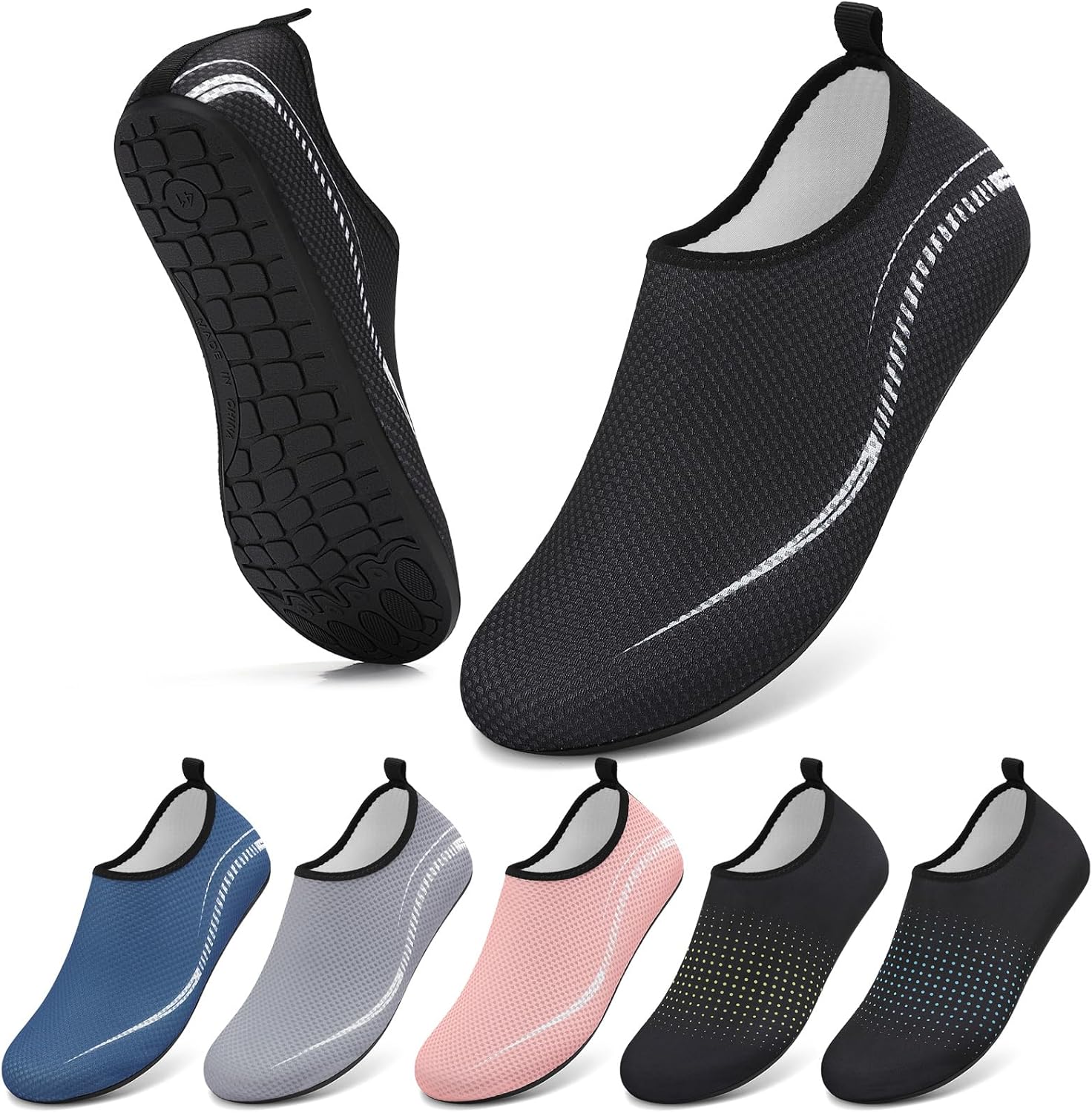 Water Shoes Beach Shoes for Women Men Swim Swimming Aqua Socks Barefoot Sea Pool...