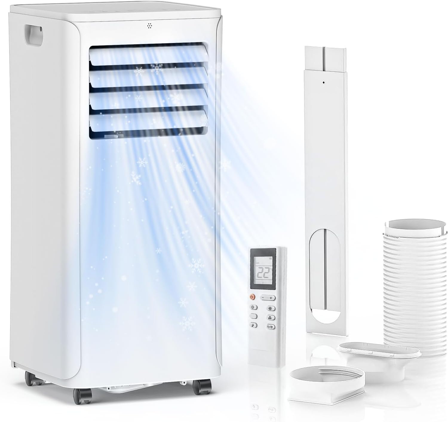 12,000 BTU Portable Air Conditioners - 3-in-1 Cooling Unit with Dehumidifier, Fa...