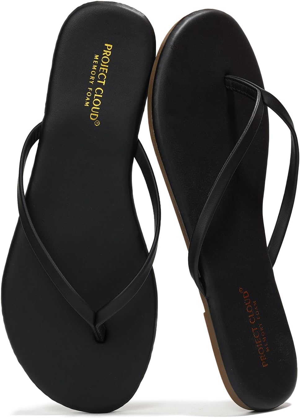 Project Cloud Women's Flip Flops, Special Memory Foam Summer Sandals for Women 2...