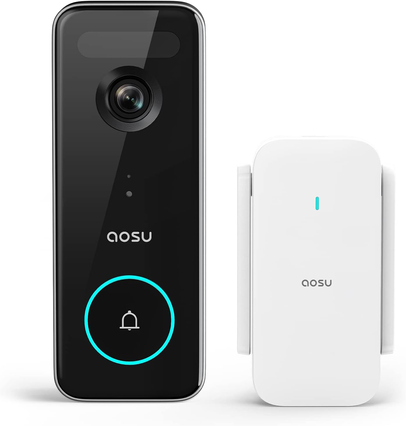 AOSU Doorbell Camera Wireless, 5MP Ultra HD, No Monthly Fee, 2.4/5 GHz WiFi Vide...