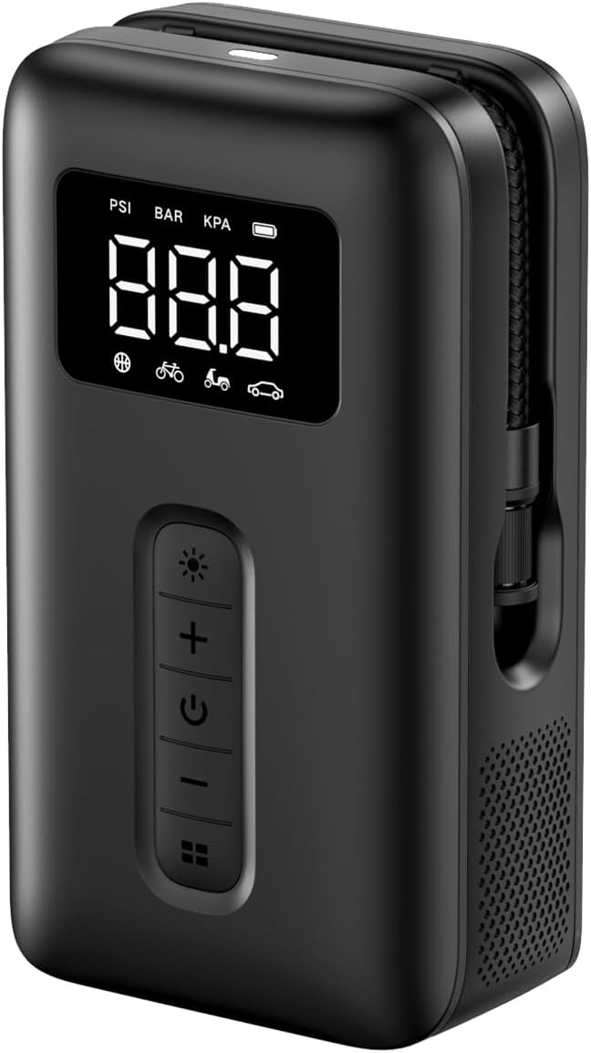UGREEN Tire Inflator Portable Cordless Electric Air Pump 150PSI Auto-Off Tire Pu...