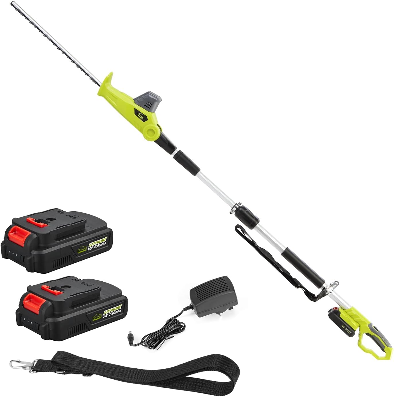 DEWINNER Cordless Pole Hedge Trimmer, Special Extendable Cutter for Hedges, Prem...