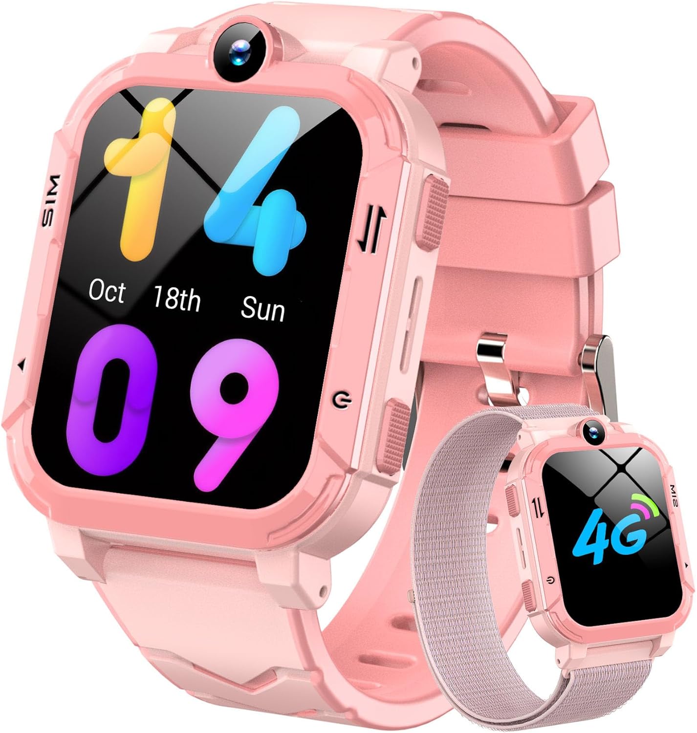 Blackview 4G Kids Smart Watch, GPS+LBS+WIFI Tracker with SOS Function, Video Cal...